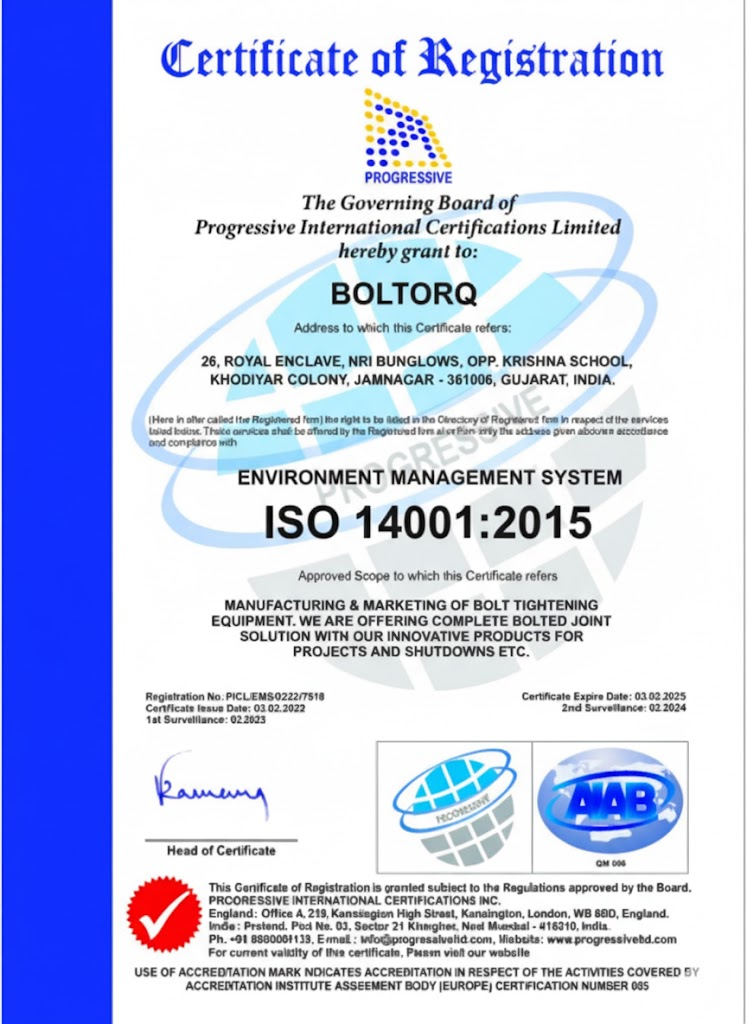 ISO 14001:2015 COMPLIANT